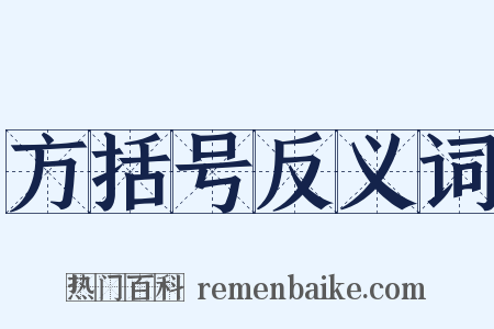 方括号反义词是什么意思的图片